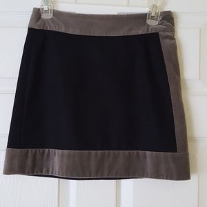 Kenneth Cole Black/Gray wool/valor mini skirt